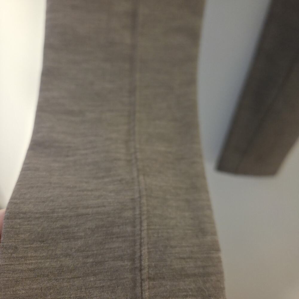 Woolx Stella Merino Wool Leggings Womens Size M Brown Heathered Cinder Melange - Picture 4 of 7